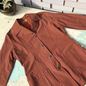 Y2K Groggy Orange and Grey Patterned Jacket